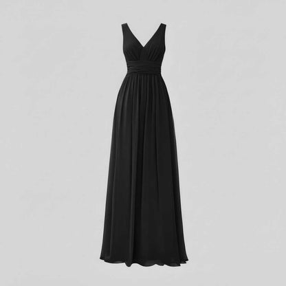Vestido Maxi Sin Mangas Cuello en V | Moda Mujer