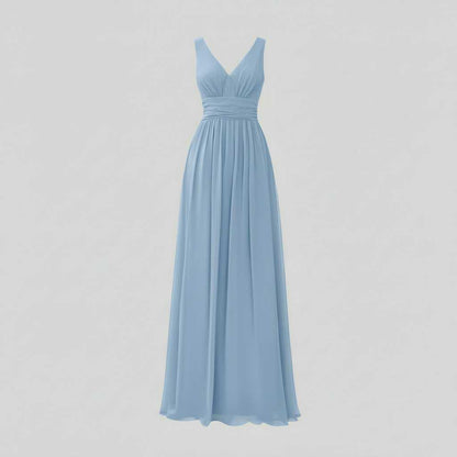 Vestido Maxi Sin Mangas Cuello en V | Moda Mujer