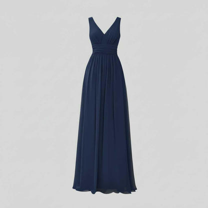 Vestido Maxi Sin Mangas Cuello en V | Moda Mujer