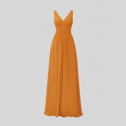 Vestido Maxi Sin Mangas Cuello en V | Moda Mujer