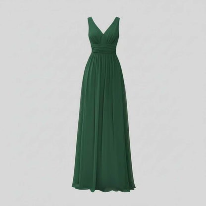 Vestido Maxi Sin Mangas Cuello en V | Moda Mujer