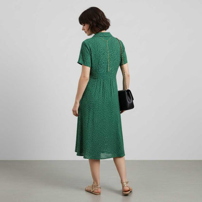 Vestido Midi Camisero Mujer | Estilo Clásico y Moderno