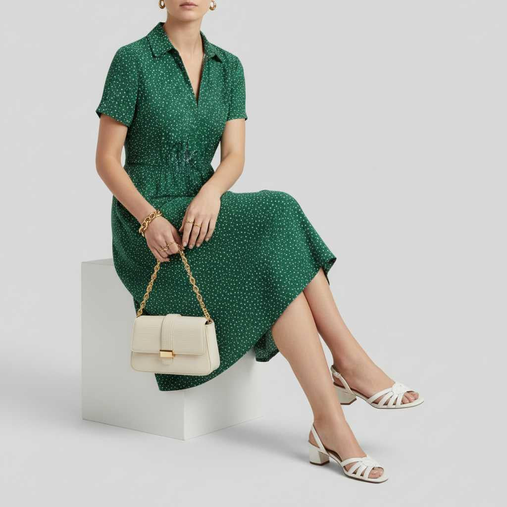 Vestido Midi Camisero Mujer | Estilo Clásico y Moderno
