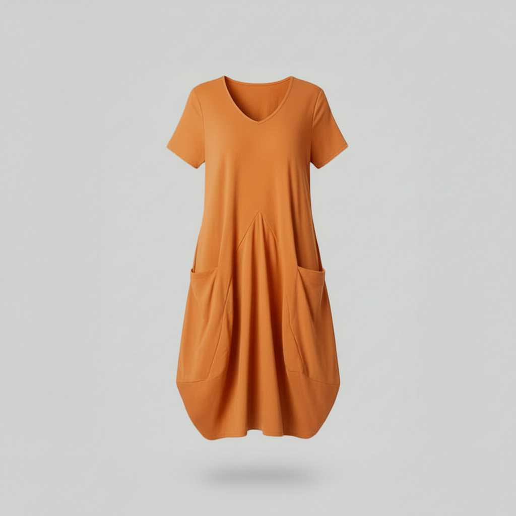 Vestido de Verano Holgado | Vestido de Mujer Midi Elegante