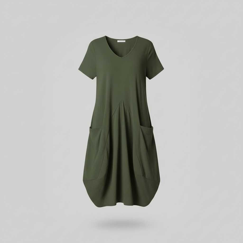 Vestido de Verano Holgado | Vestido de Mujer Midi Elegante