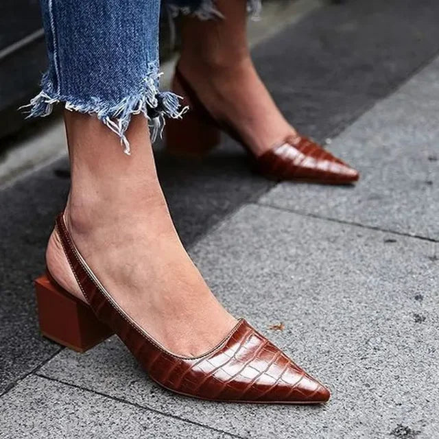 Rafaela | Salones elegantes de primavera para mujer con tacón ancho