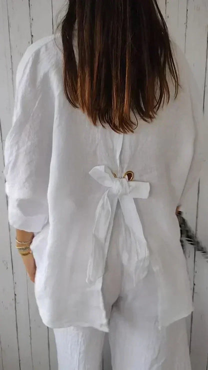 Patricia | Blusa abotonada de elegancia atemporal