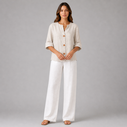 Dione | Camisa de lino ligera y vaporosa