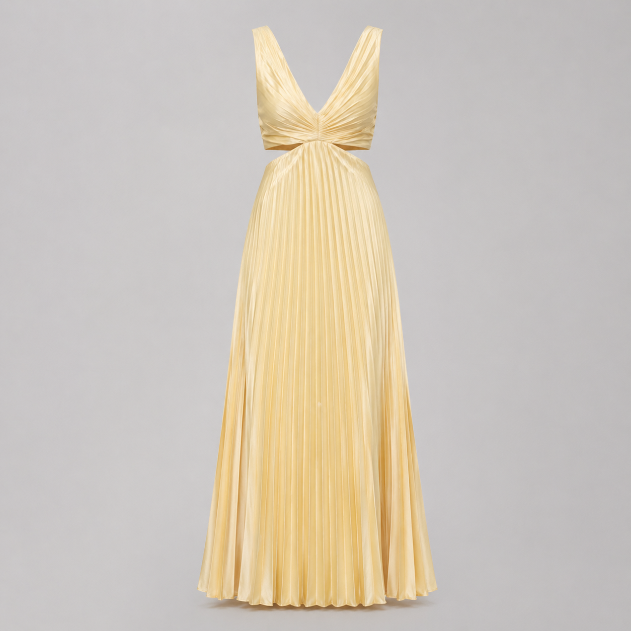 Vestido midi con escote en V y falda plisada para invitada de boda – CLAIRE ÉCLAT
