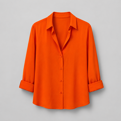 Aiah – Blusa Fluida con Escote en V