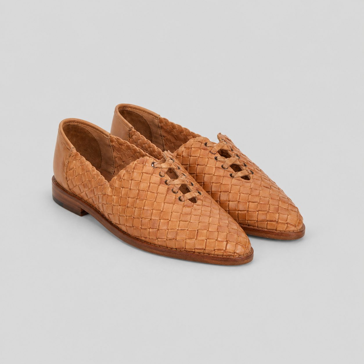 NAIMA - Sandalias de cuero trenzado a mano para mujer