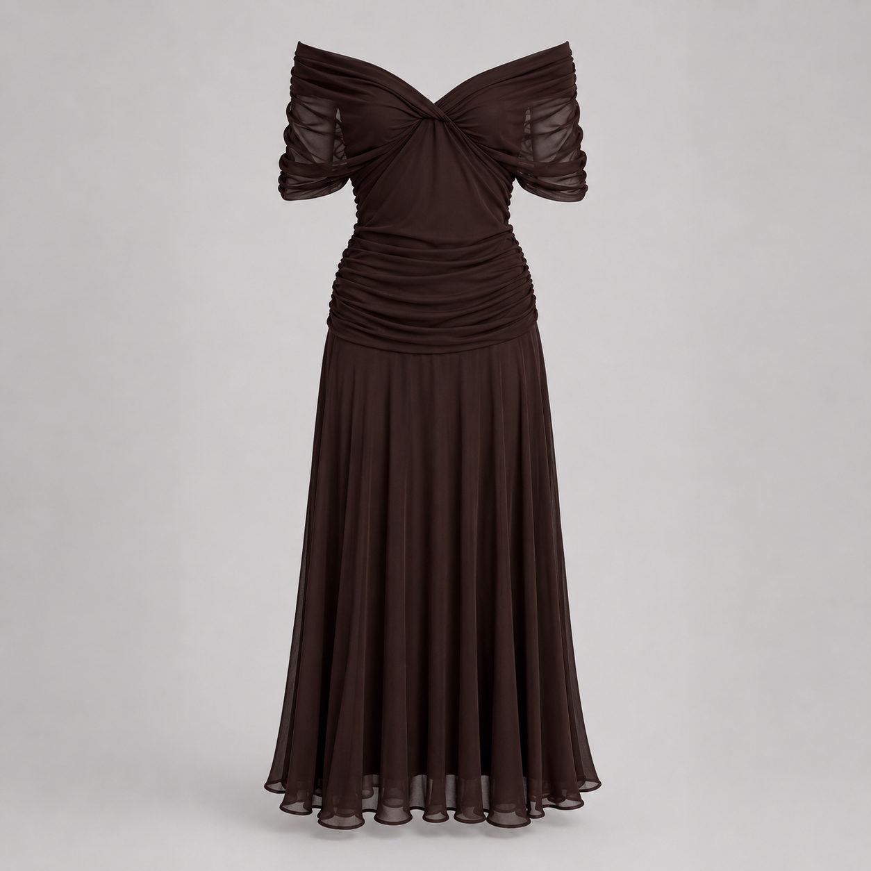 Amaranta – Vestido maxi floral con escote en V para mujer