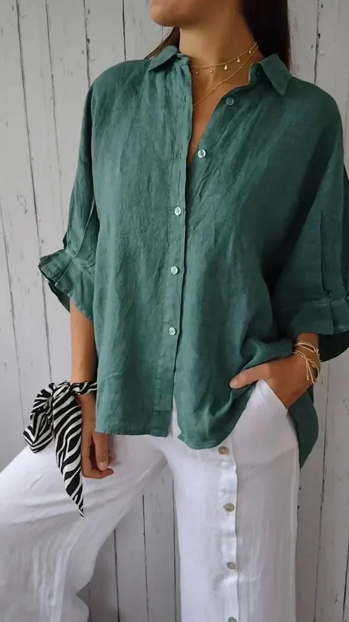 Patricia | Blusa abotonada de elegancia atemporal