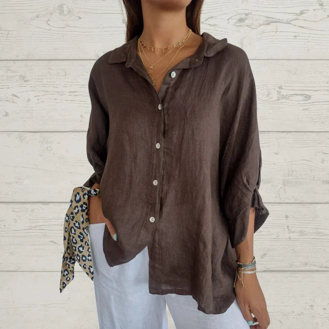 Patricia | Blusa abotonada de elegancia atemporal