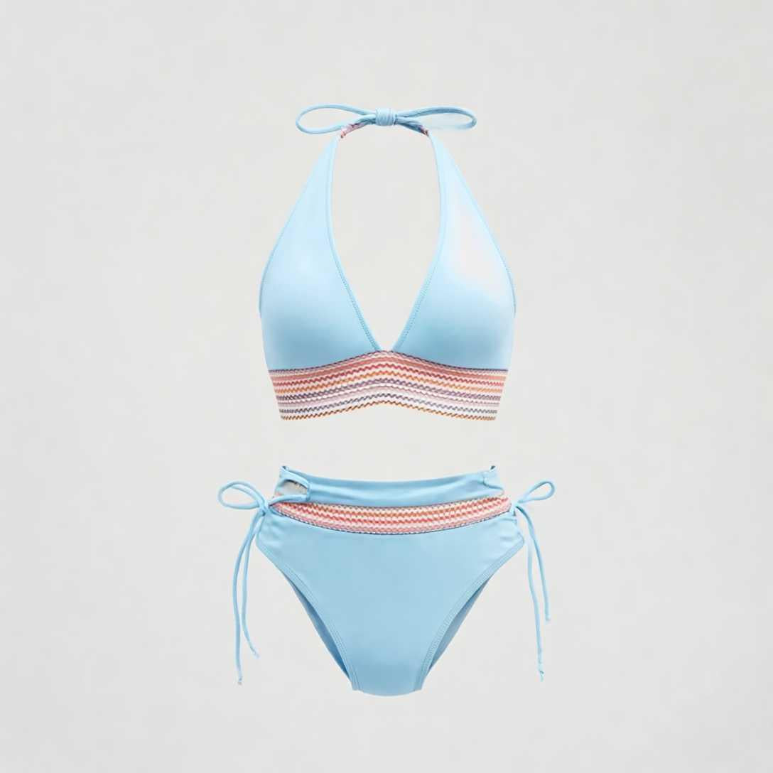 Faye – Bañador con diseño cruzado y alta elasticidad para mujer