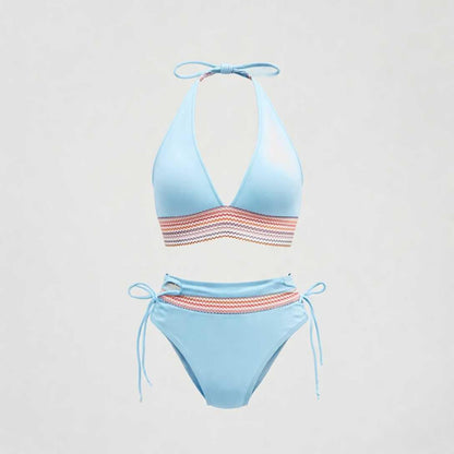 Faye – Bañador con diseño cruzado y alta elasticidad para mujer