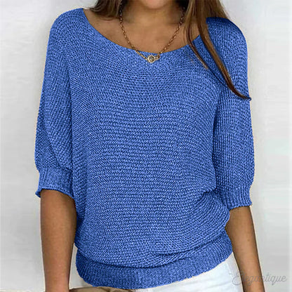 Elegante jersey de punto para mujer: suave, con estilo y ligero.