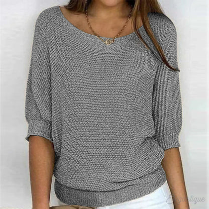 Elegante jersey de punto para mujer: suave, con estilo y ligero.