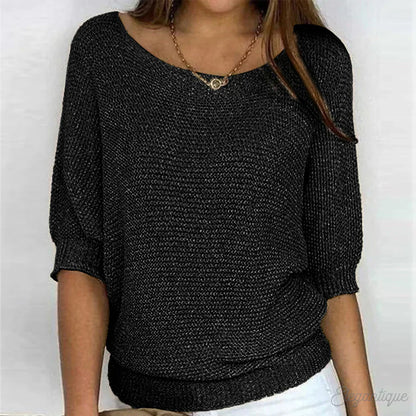 Elegante jersey de punto para mujer: suave, con estilo y ligero.
