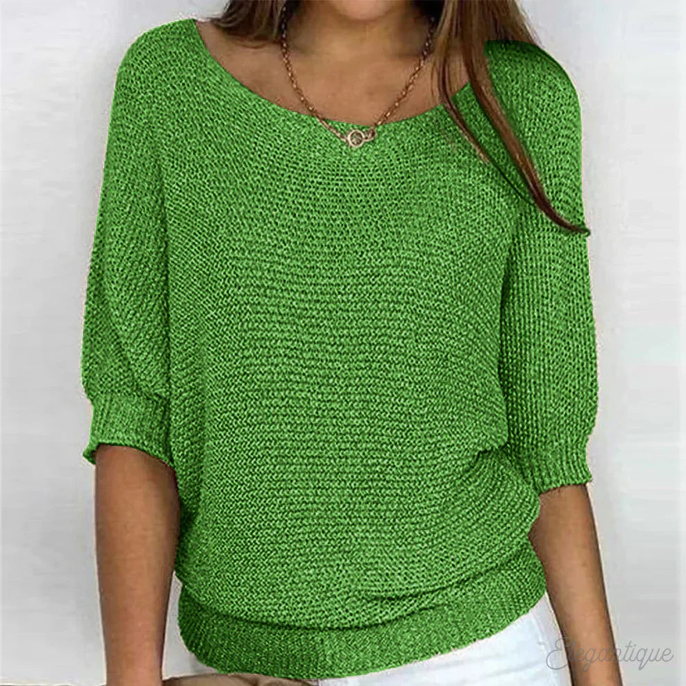 Elegante jersey de punto para mujer: suave, con estilo y ligero.