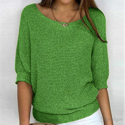 Elegante jersey de punto para mujer: suave, con estilo y ligero.