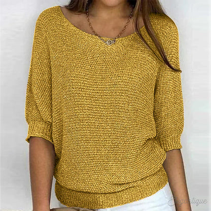 Elegante jersey de punto para mujer: suave, con estilo y ligero.