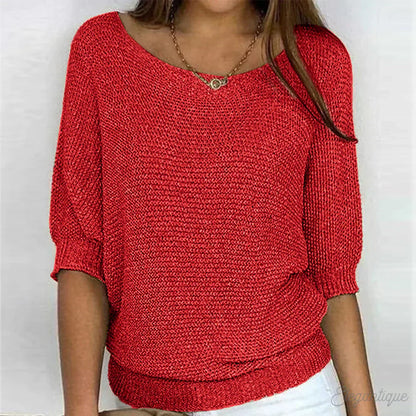 Elegante jersey de punto para mujer: suave, con estilo y ligero.