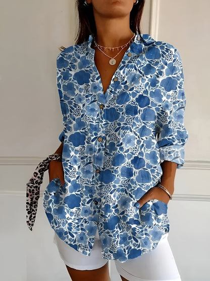 Valentine – Camisa abotonada elegante de manga larga para mujer