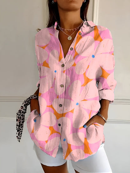 Valentine – Camisa abotonada elegante de manga larga para mujer