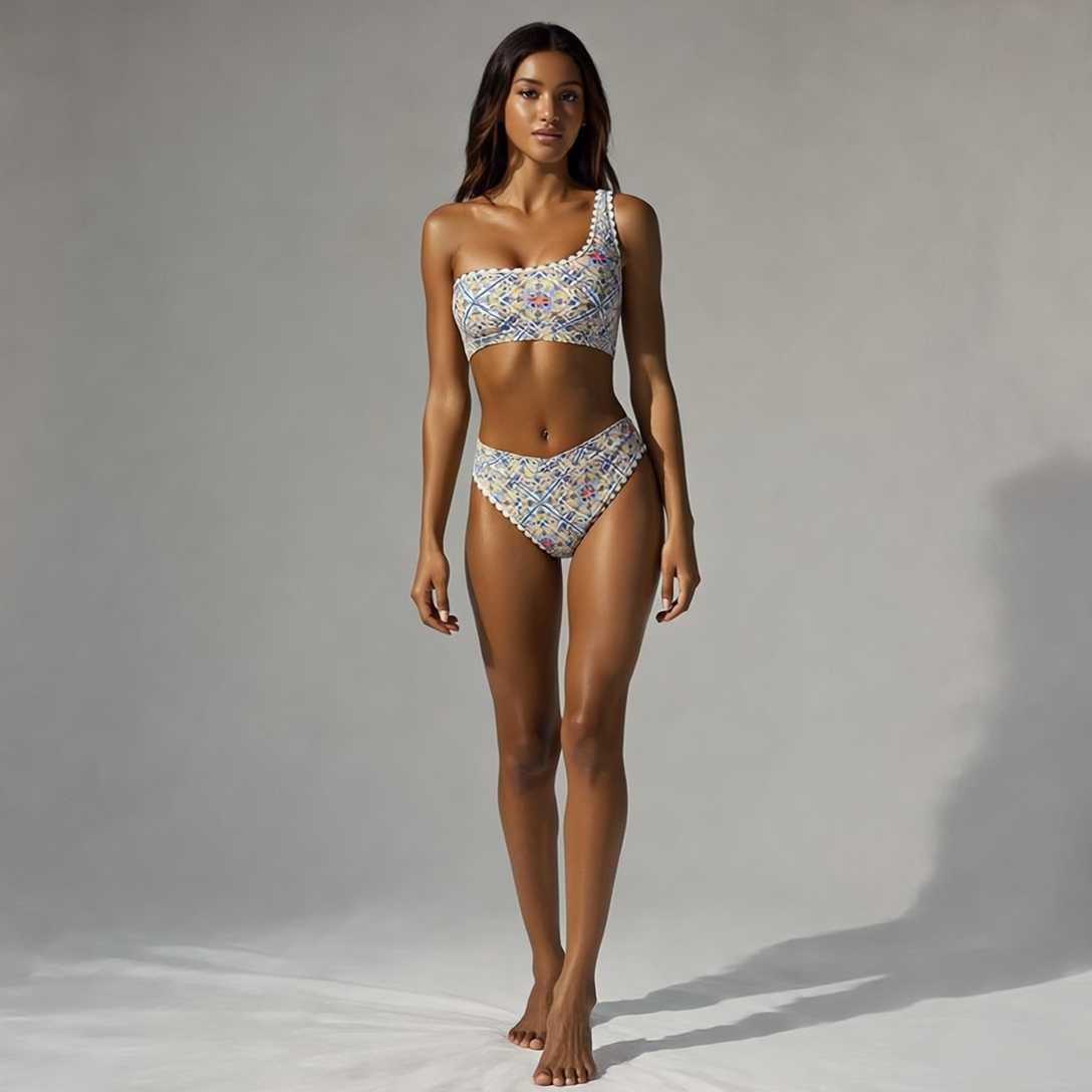 Bikini asimétrico para mujer - fresco y elegante